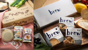 いちご煮とせんべい汁のセット八戸味物語と豊盃酒粕使用のおつまみ缶詰brew